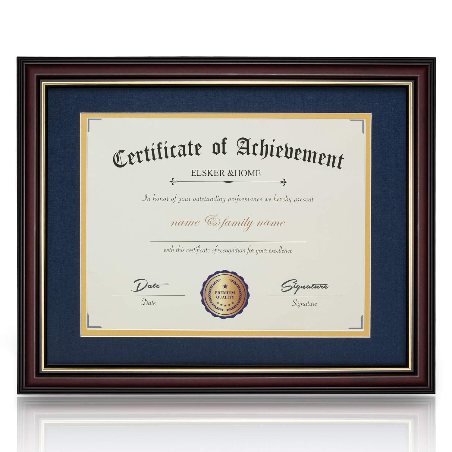 Dolman 9Nexora Wood-Grain Certificate Frame material detail photo