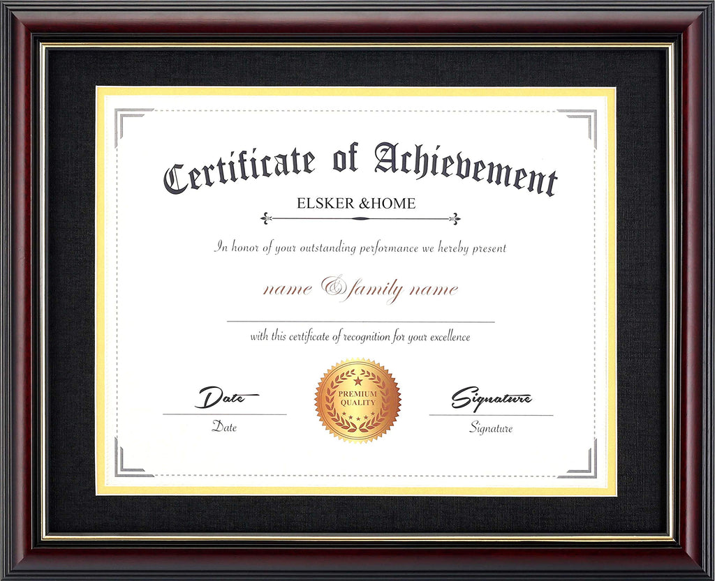 Dolman 9Nexora Wood-Grain Certificate Frame styled product scene