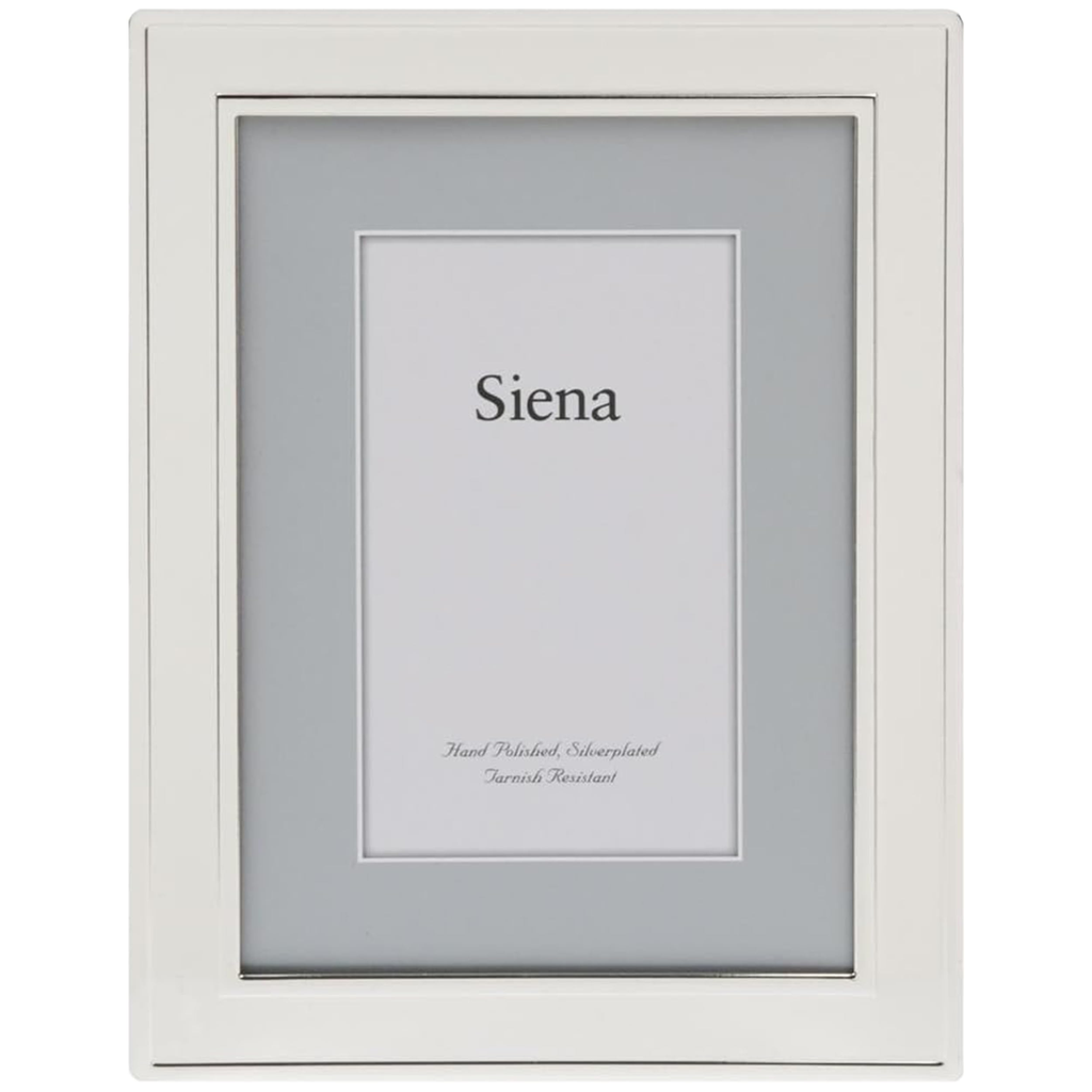 Patterned Oval Picture Frame - Charcoal