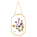 Pressed Flower Glass Frame Black product photo