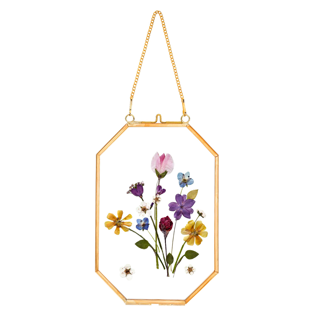 Pressed Flower Glass Frame Black product photo