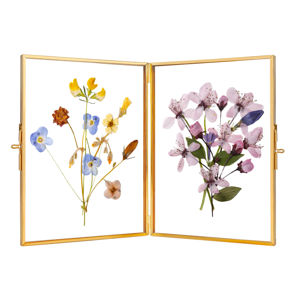 Pressed Flower Glass Frame White product photo