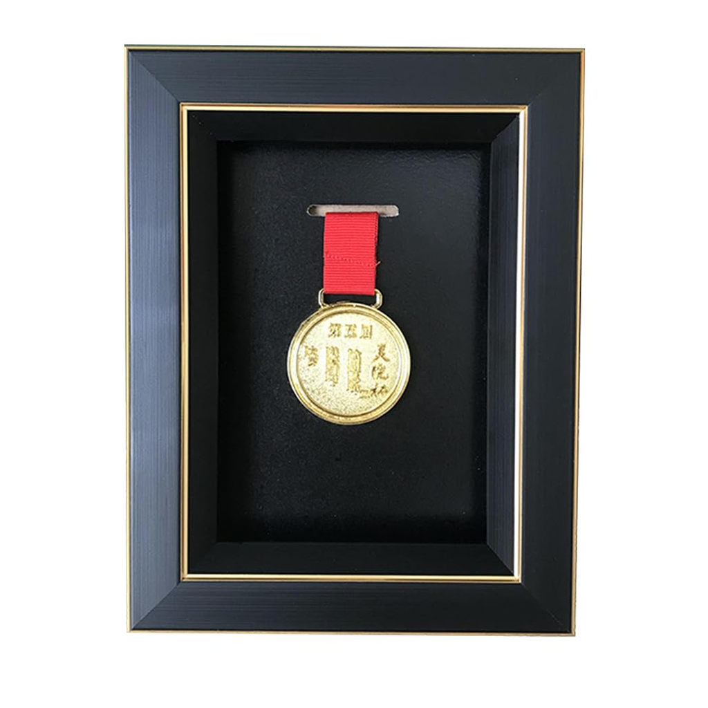 Medal Display Frame Natural Wood product photo
