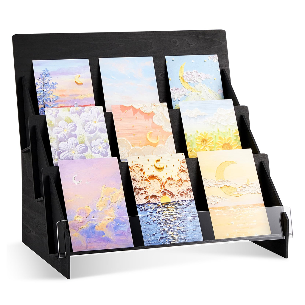 Postcard Display Frame Natural Wood product photo