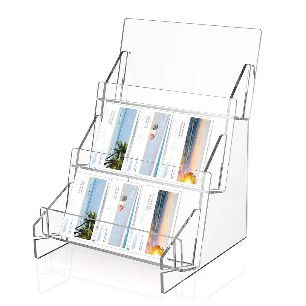 Postcard Display Frame Gold Tone product photo