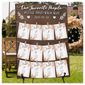 Wedding Seating Chart Frame Black product photo