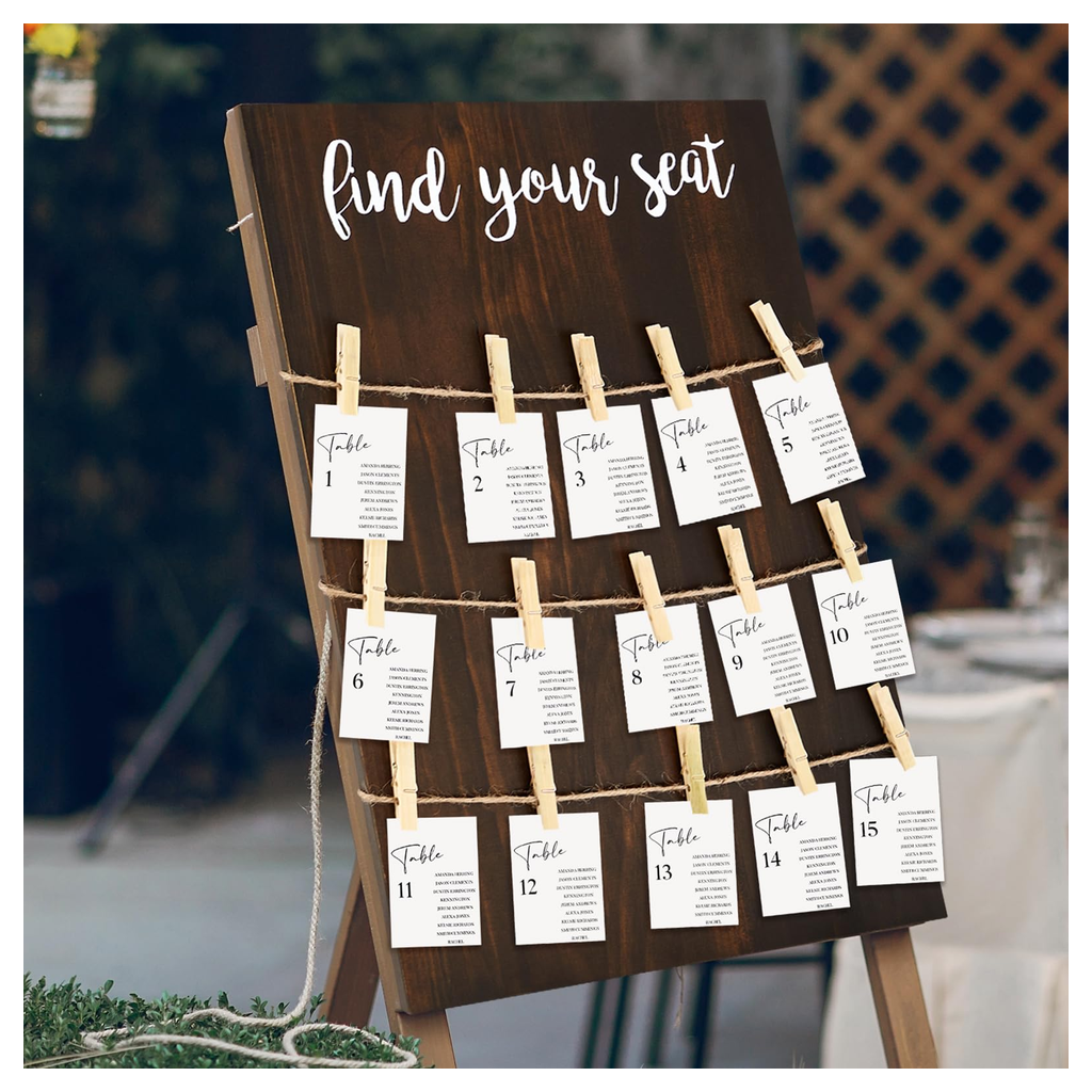 Wedding Seating Chart Frame White product photo