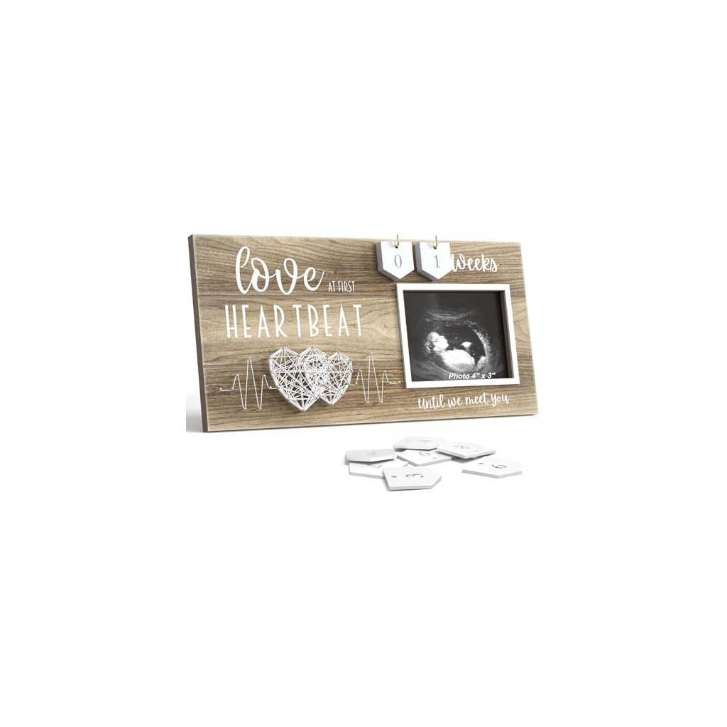 Baby Sonogram Keepsake Frame White product photo