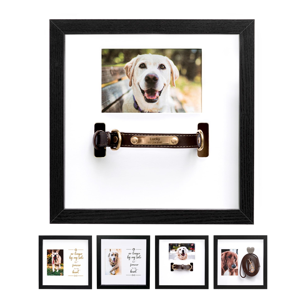 Pet Portrait Frame Natural Wood product photo