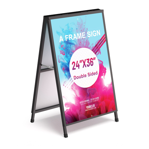 A-Frame Tabletop Sign Holder Black product photo