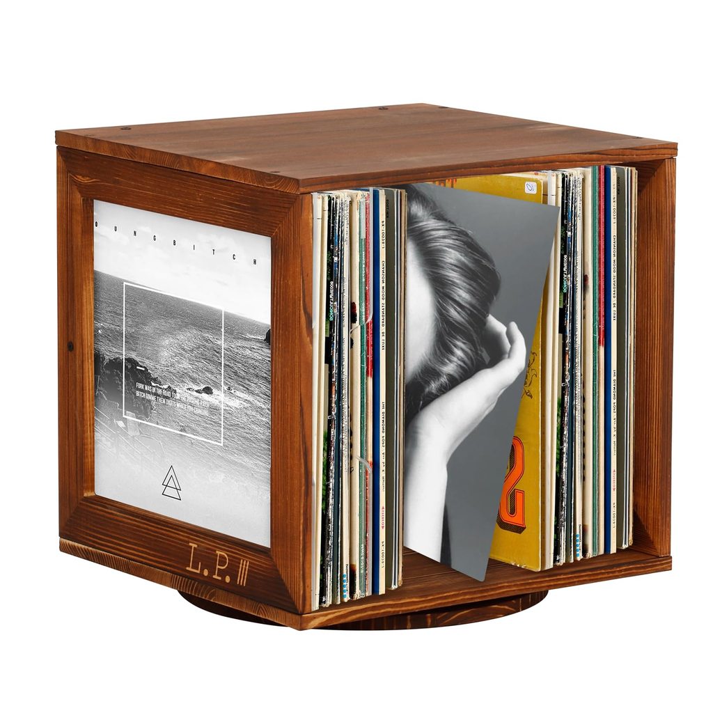 Rotating Multi Photo Cube Black product photo