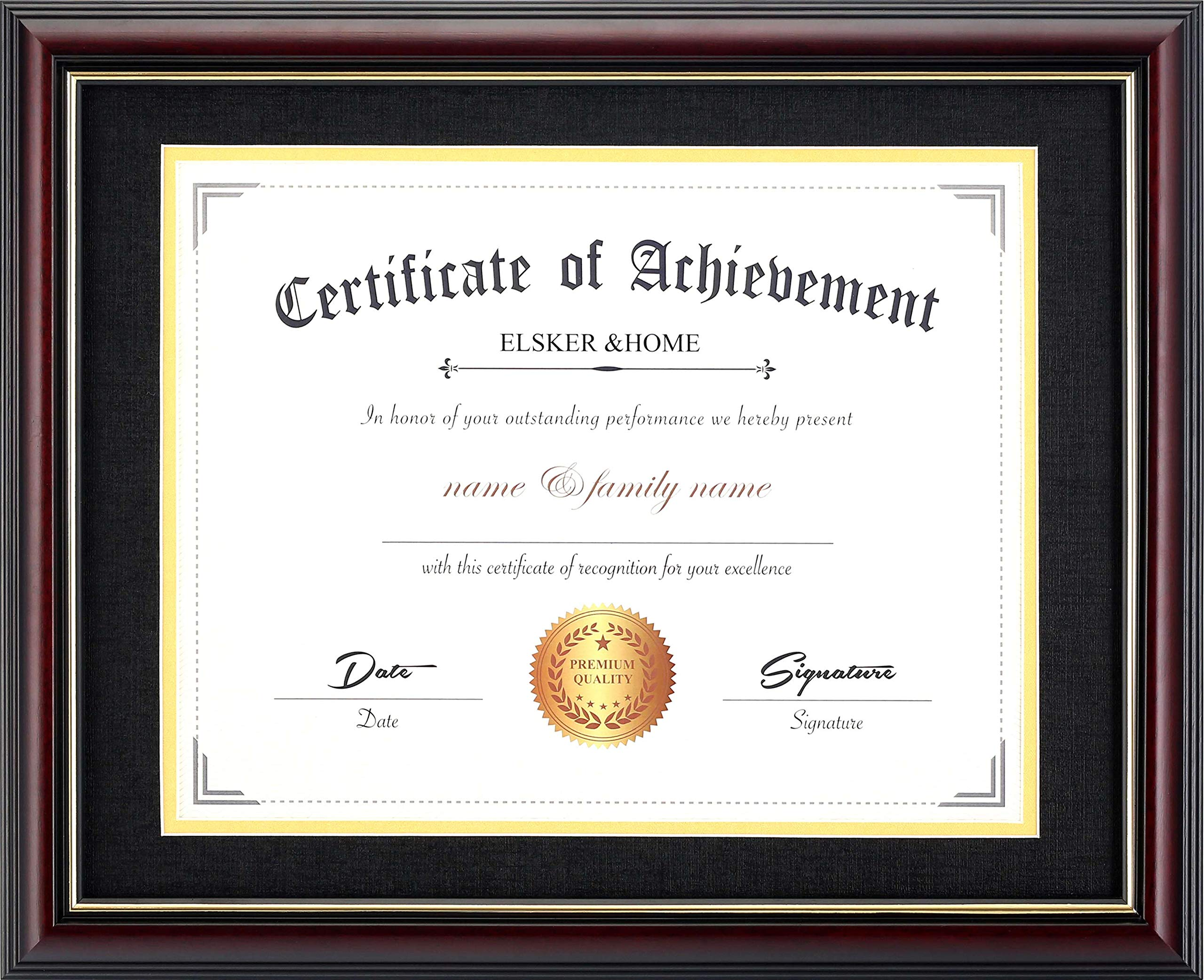Dolman 9Nexora Wood-Grain Certificate Frame studio product photo